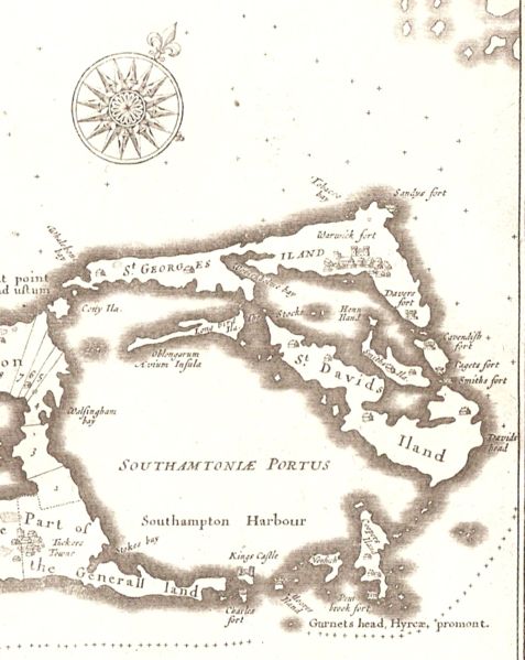 Somers Isles Map by John Speed 1676 - Parish of St George.jpg