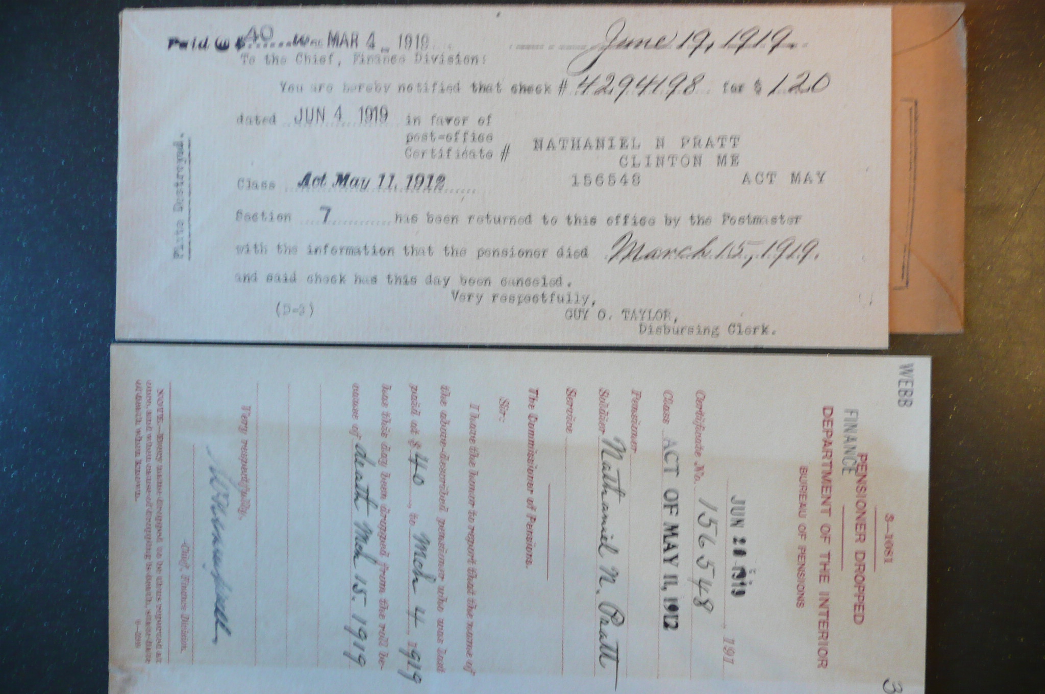 Pensioner Dropped Report